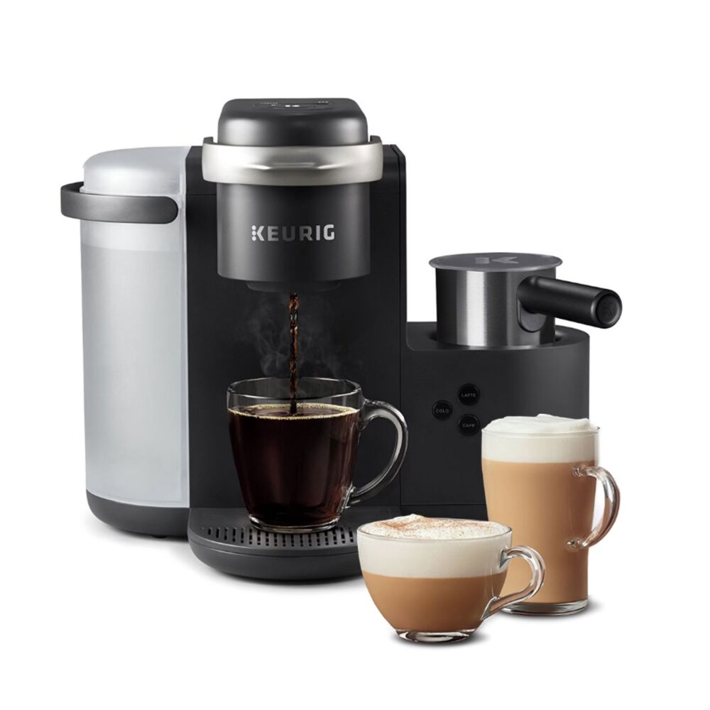 Keurig K-Café Pod Coffee Machine for Latte & Cappuccino, Dark Charcoal NIB